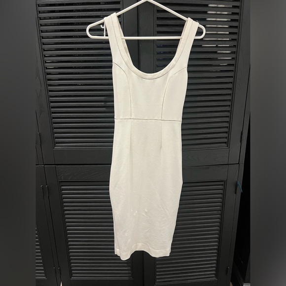 French Connection Midi Pencil Cream/ White Dress - Picture 4 of 5